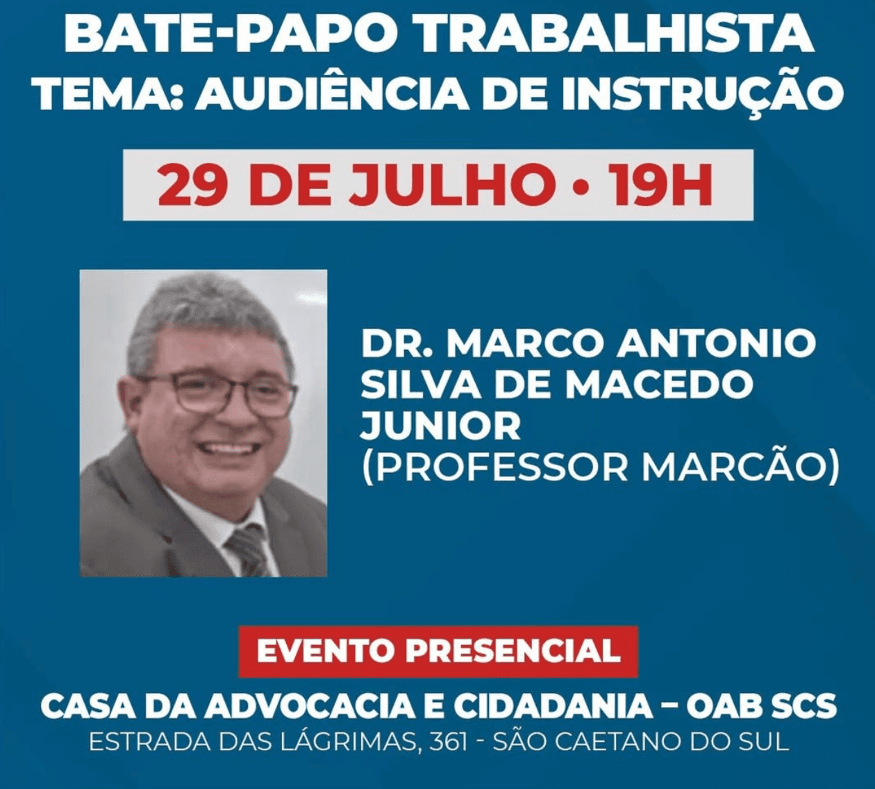 Bate-papo trabalhista: Audiência de instrução