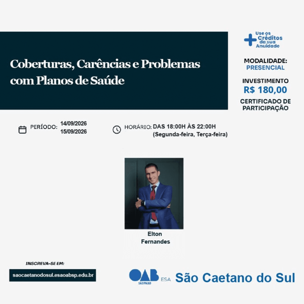 📙 ESA SCS: Coberturas, Carências e Problemas com Planos de Saúde