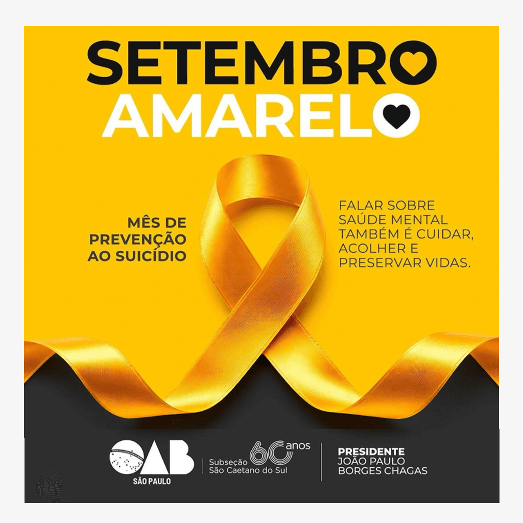 Setembro Amarelo – Mês de Prevenção ao Suicídio
