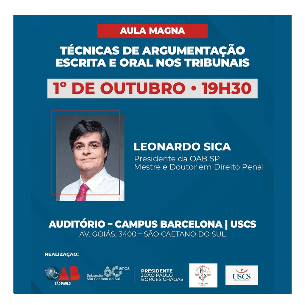 Aula Magna | Técnicas de Argumentação Escrita e Oral nos Tribunais